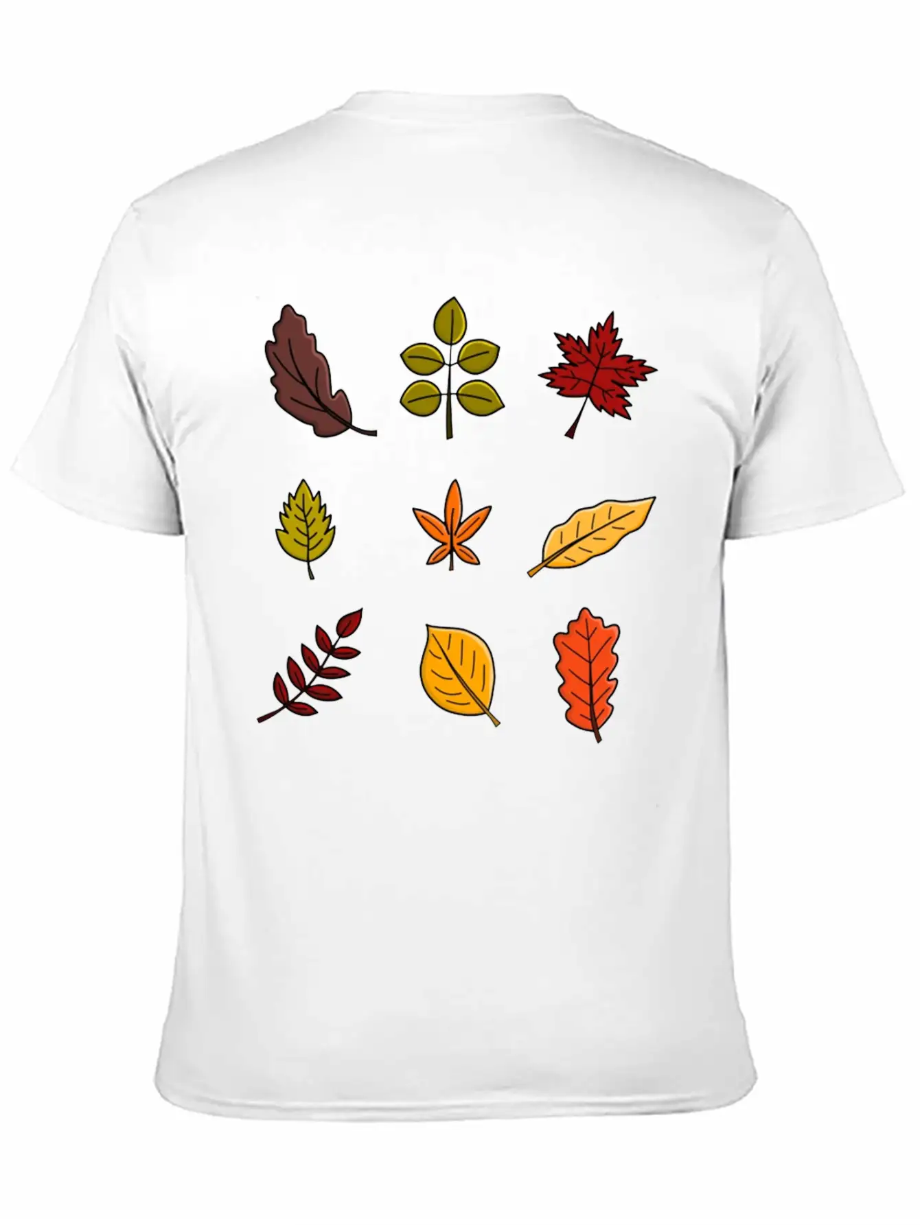 Autumn Leaves Breathable Soft Cotton T-Shirt – Timeless Casual Look