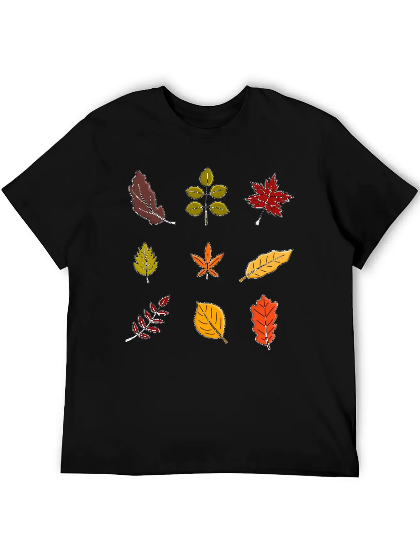 Autumn Leaves Breathable Soft Cotton T-Shirt – Timeless Casual Look
