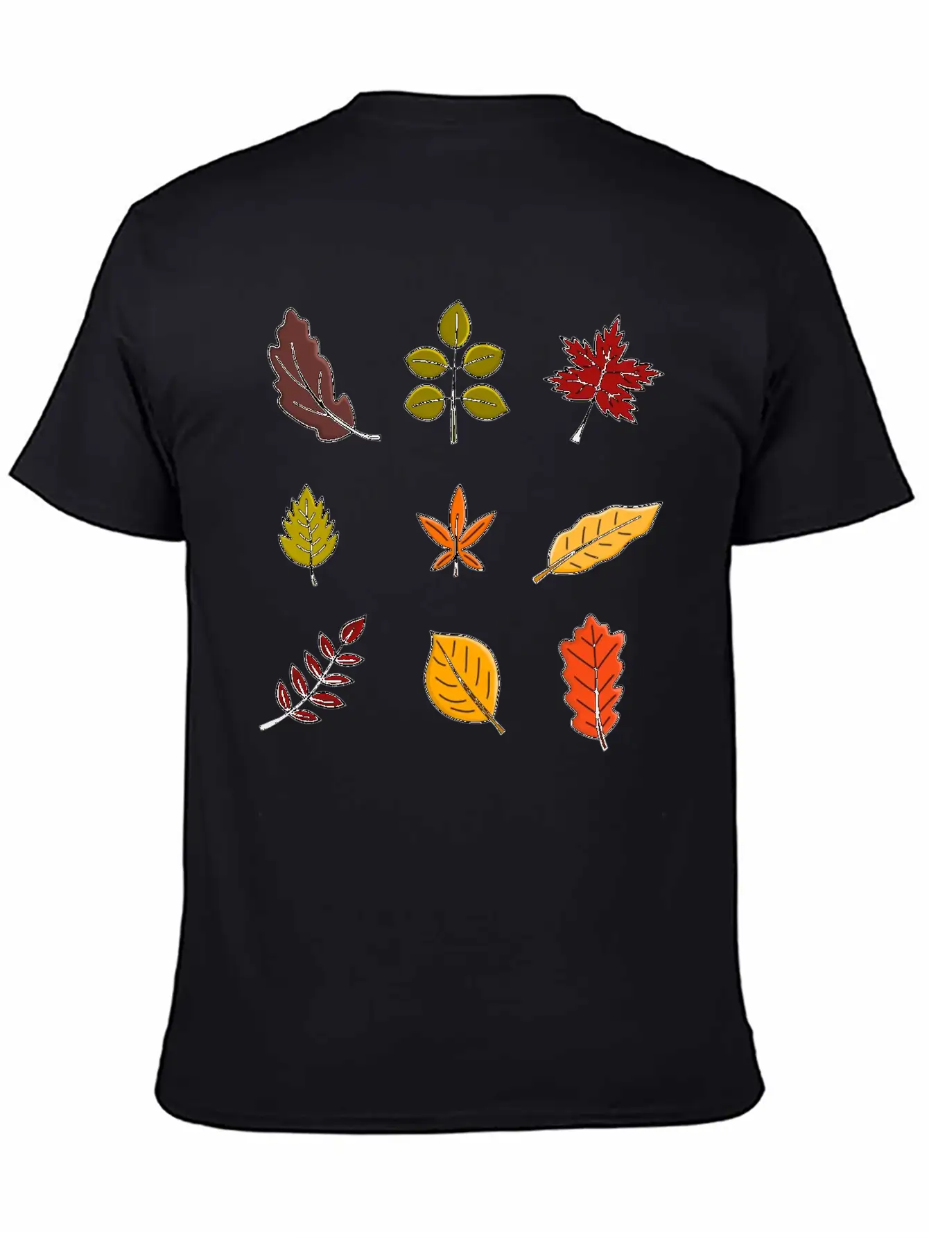 Autumn Leaves Breathable Soft Cotton T-Shirt – Timeless Casual Look