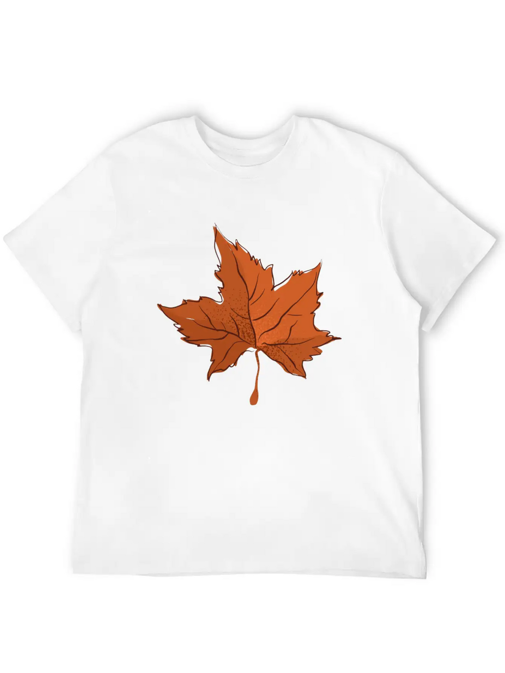 Autumn Maple Leaf Essential Cotton Tee For Daily Outfits – Unisex Style