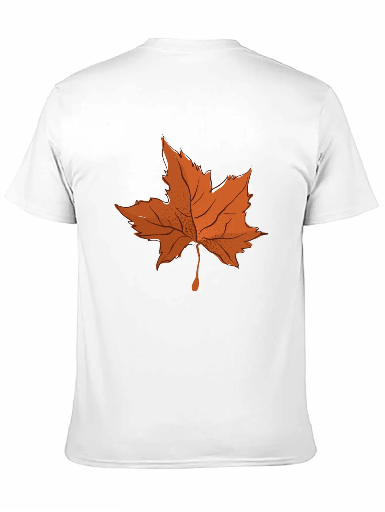 Autumn Maple Leaf Essential Cotton Tee For Daily Outfits – Unisex Style