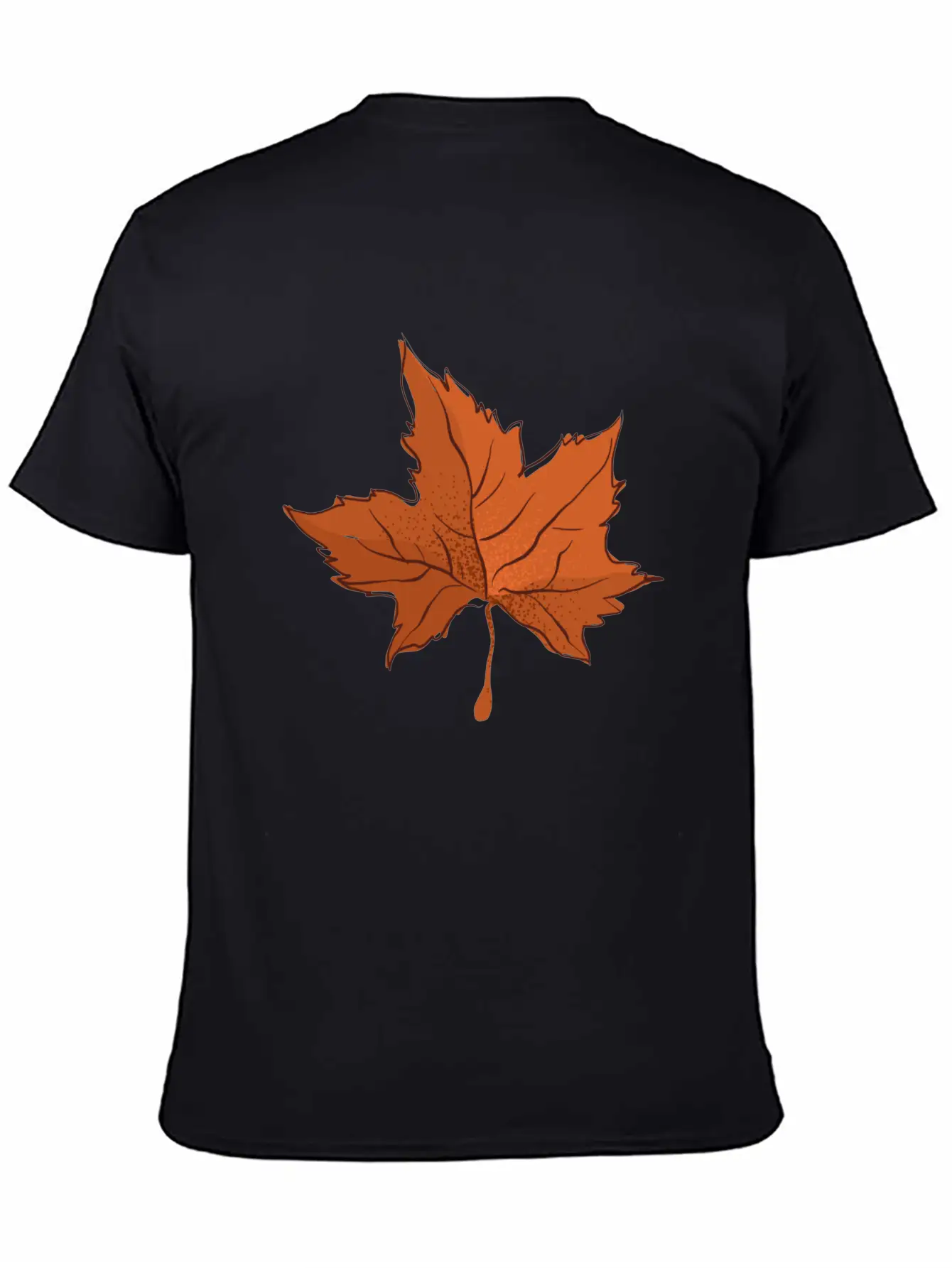 Autumn Maple Leaf Essential Cotton Tee For Daily Outfits – Unisex Style