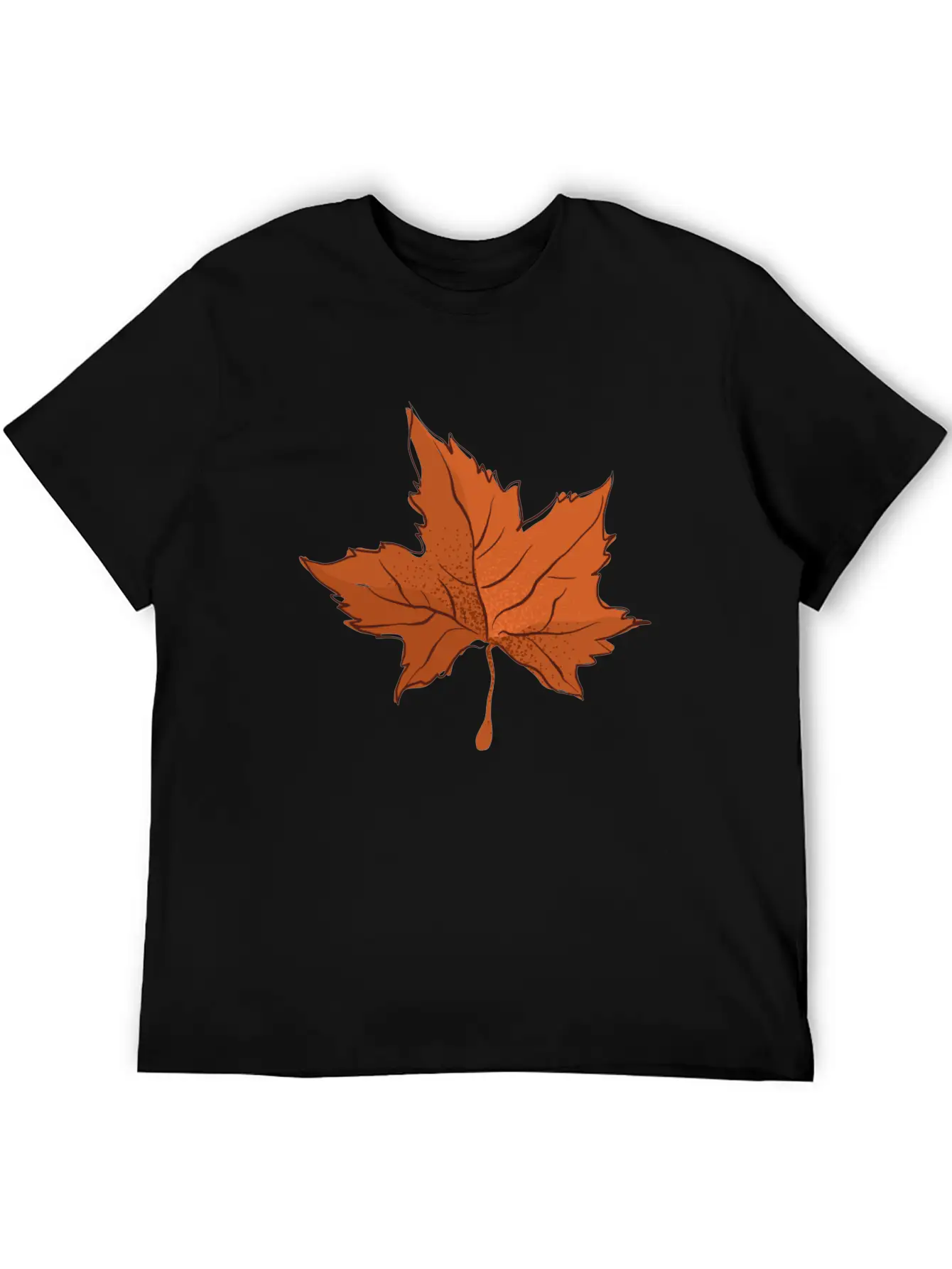Autumn Maple Leaf Essential Cotton Tee For Daily Outfits – Unisex Style