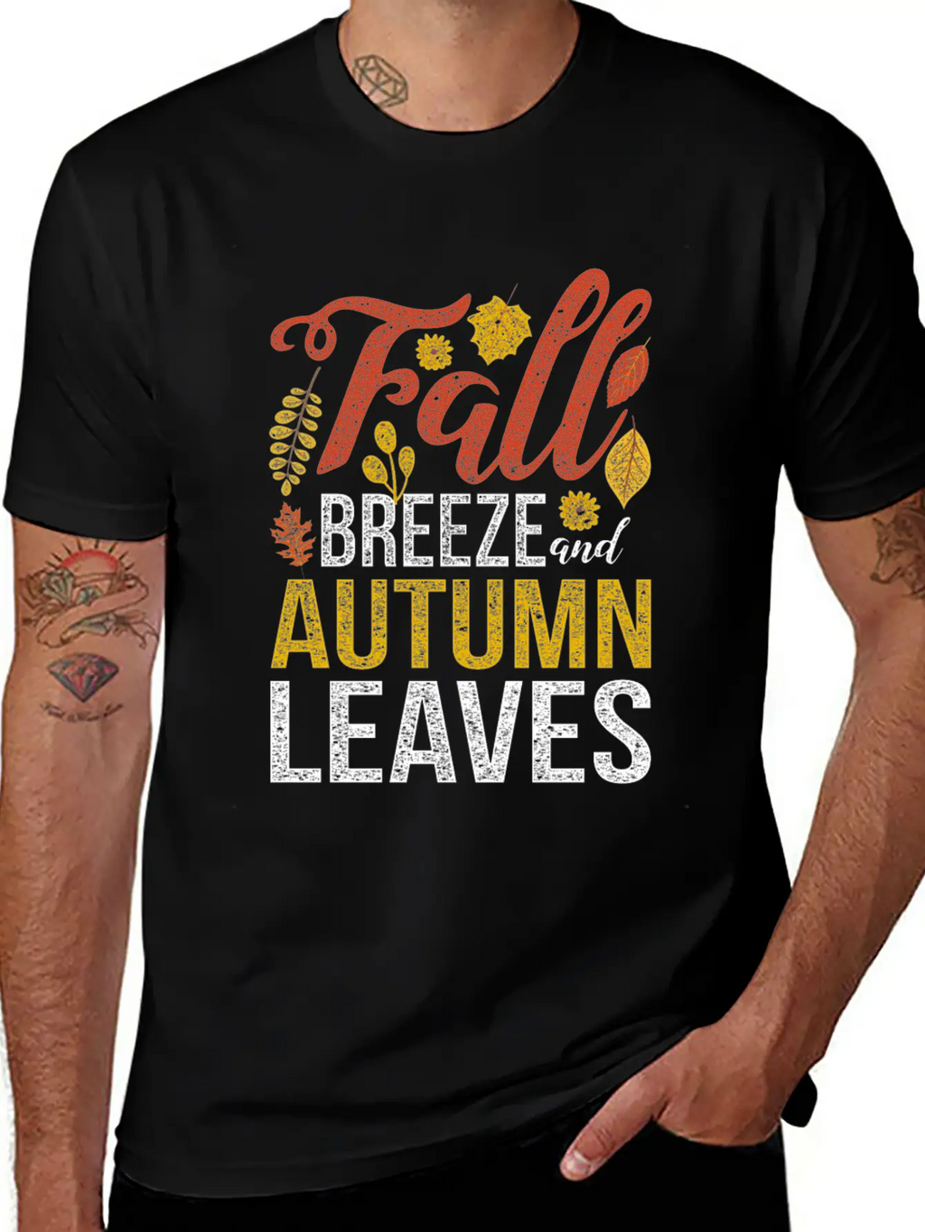Autumn October November September Leaves Gift Fall Breathable Soft Cotton T-Shirt – Timeless Casual Look