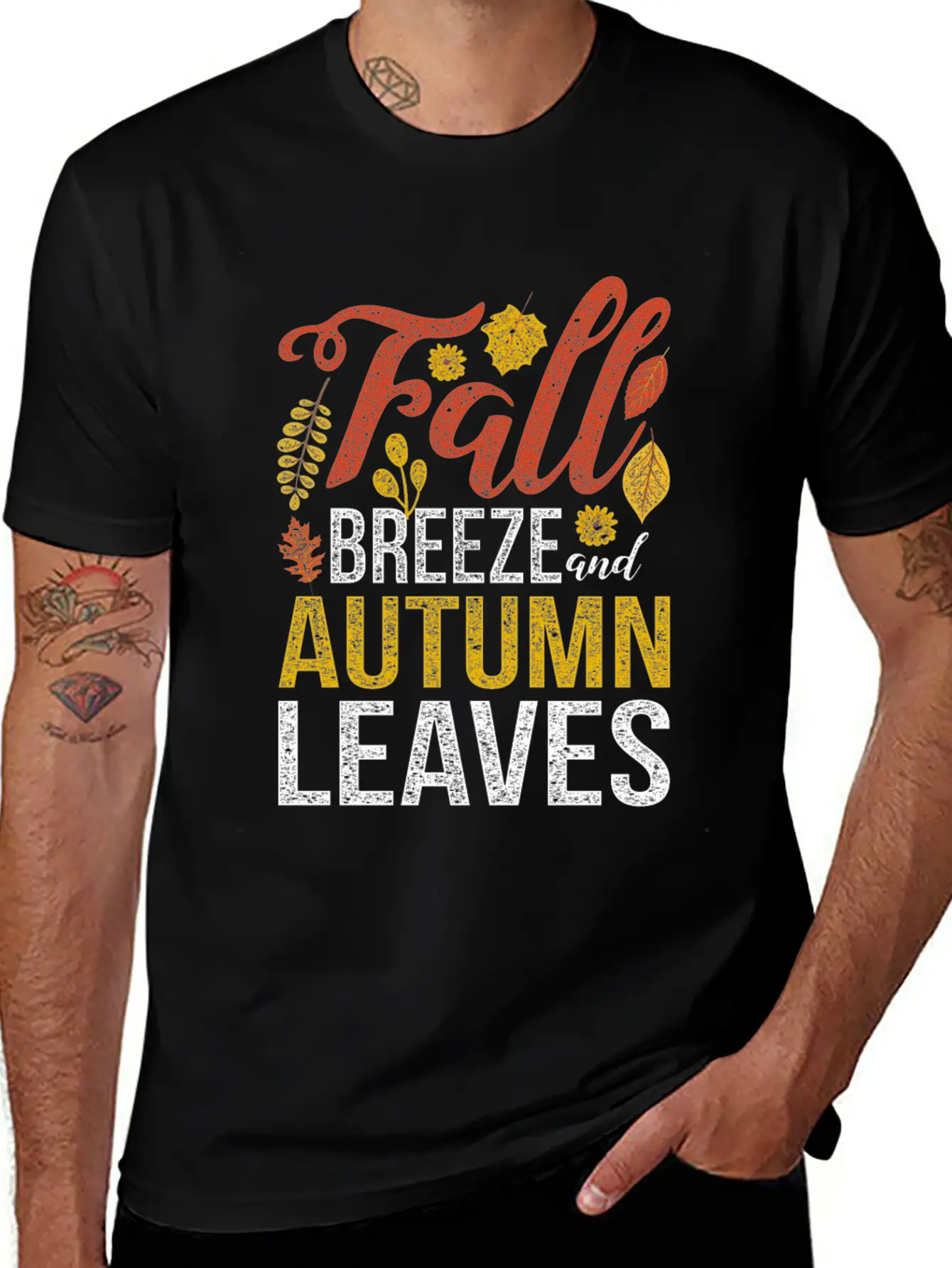 Autumn October November September Leaves Gift Fall Breathable Soft Cotton T-Shirt – Timeless Casual Look