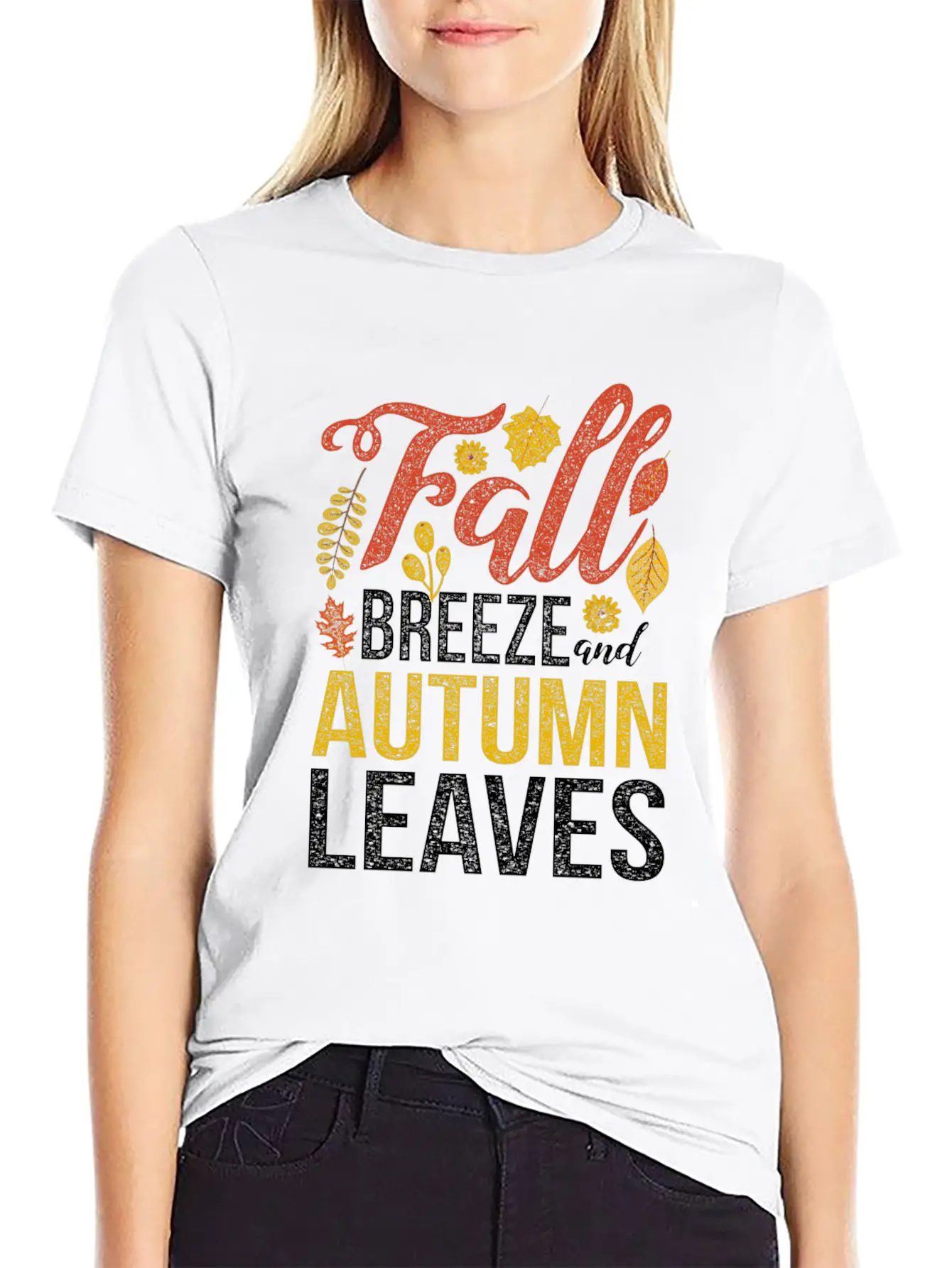Autumn October November September Leaves Gift Fall Breathable Soft Cotton T-Shirt – Timeless Casual Look