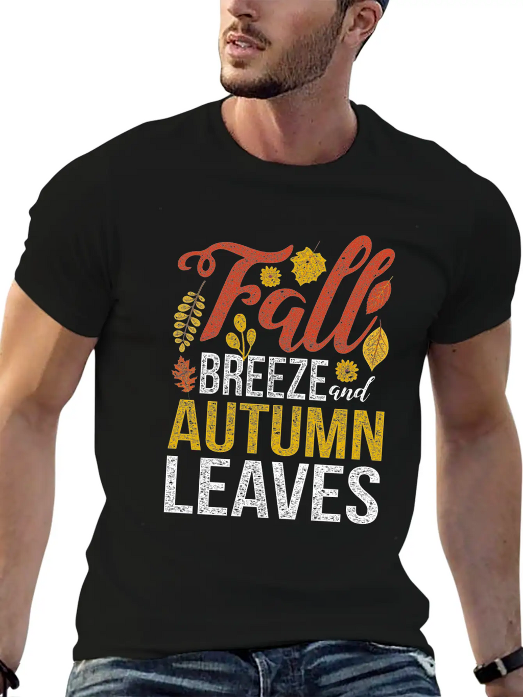 Autumn October November September Leaves Gift Fall Breathable Soft Cotton T-Shirt – Timeless Casual Look