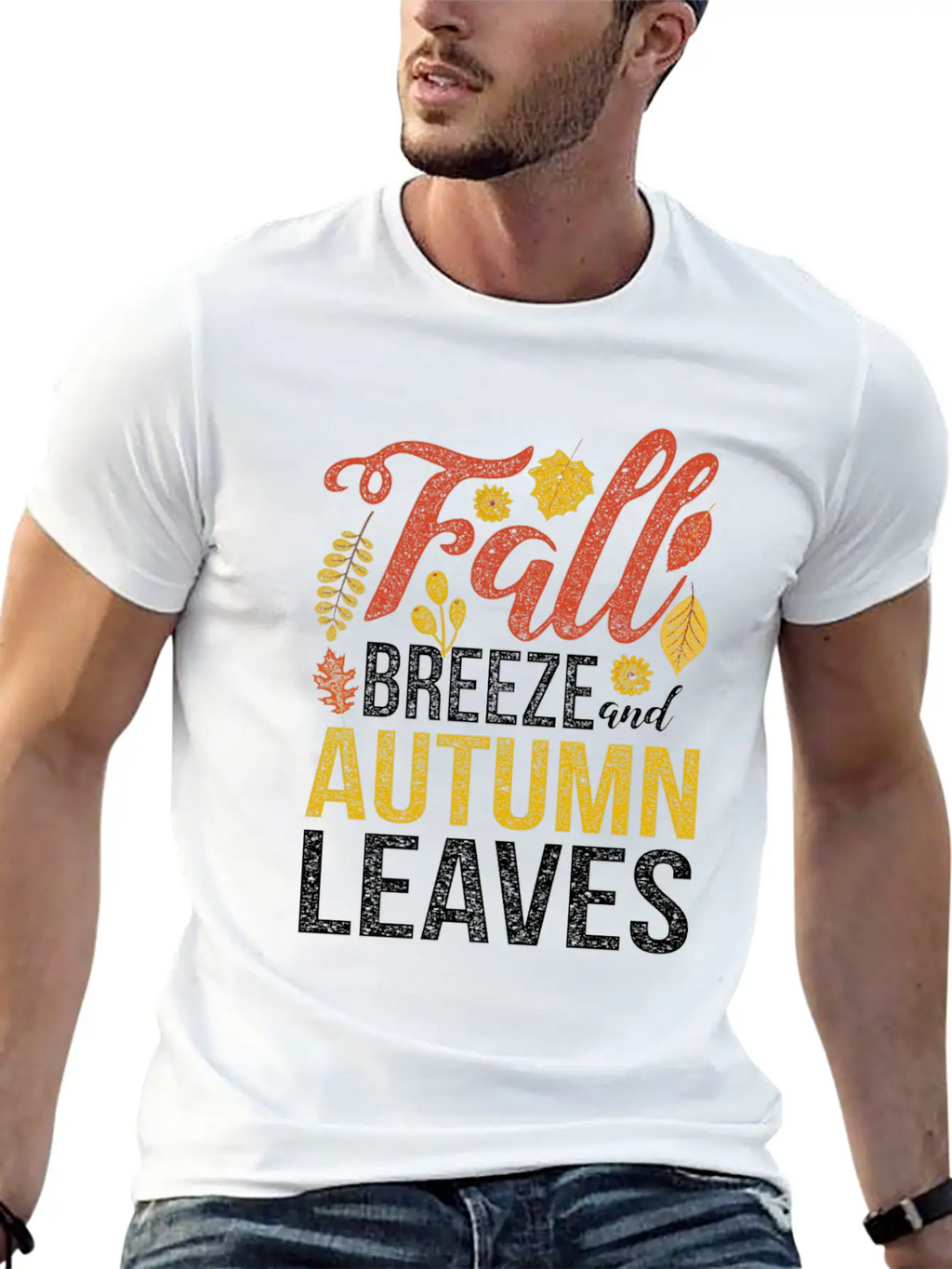 Autumn October November September Leaves Gift Fall Breathable Soft Cotton T-Shirt – Timeless Casual Look