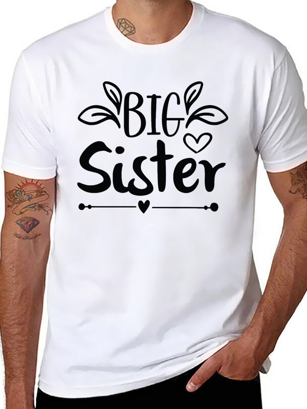 Big Sister T-Shirt - Cute Sibling Announcement Tee