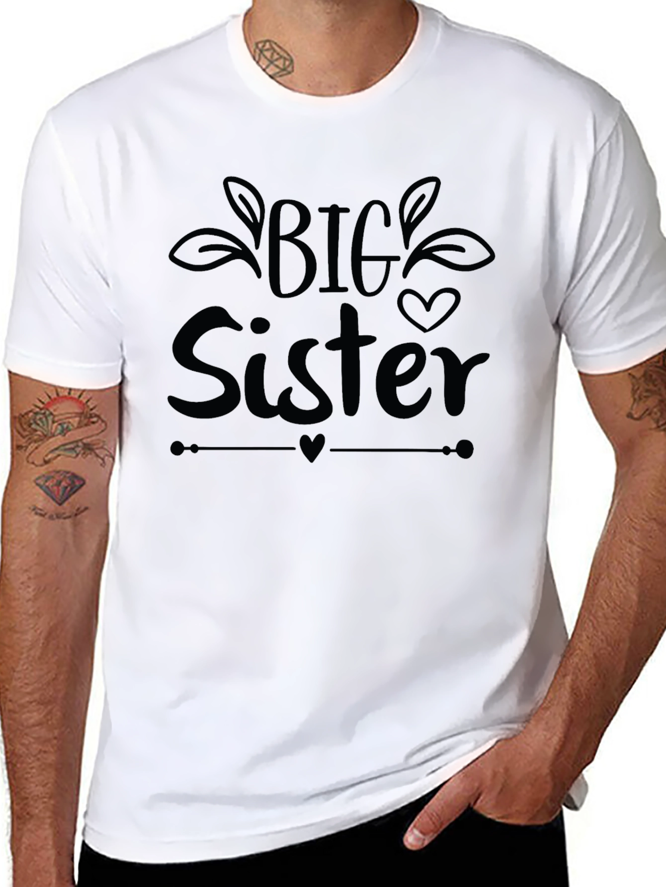 Big Sister T-Shirt - Cute Sibling Announcement Tee