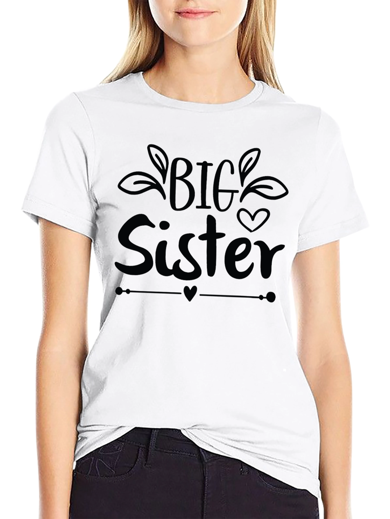 Big Sister T-Shirt - Cute Sibling Announcement Tee