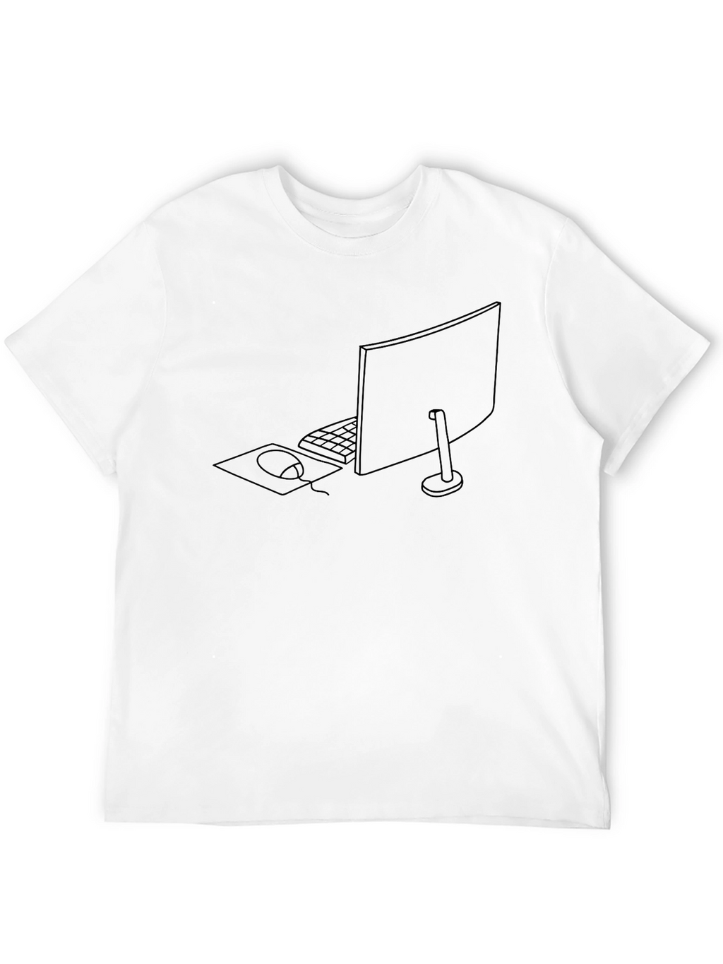 Minimalist Computer Setup Graphic Tee