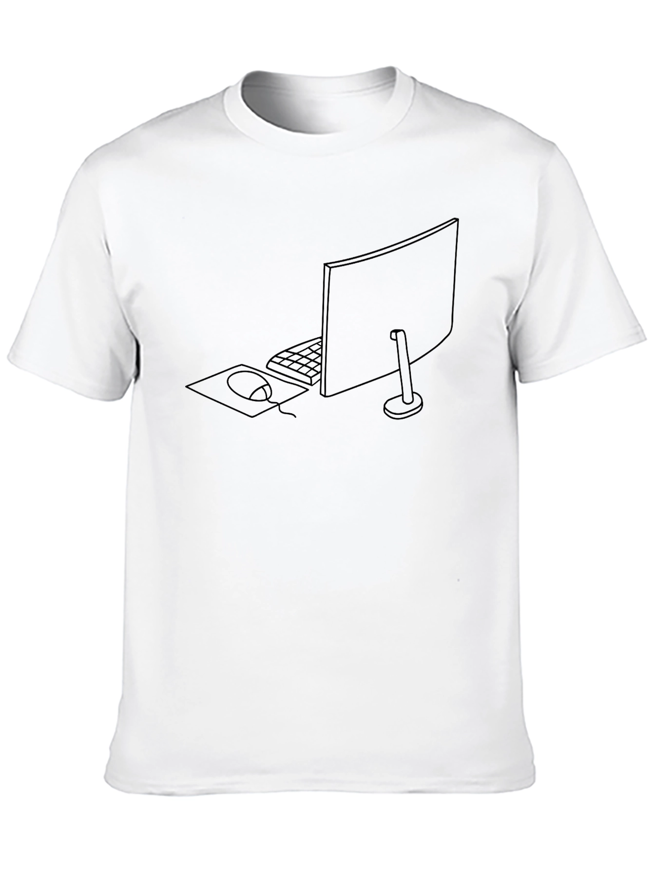 Minimalist Computer Setup Graphic Tee