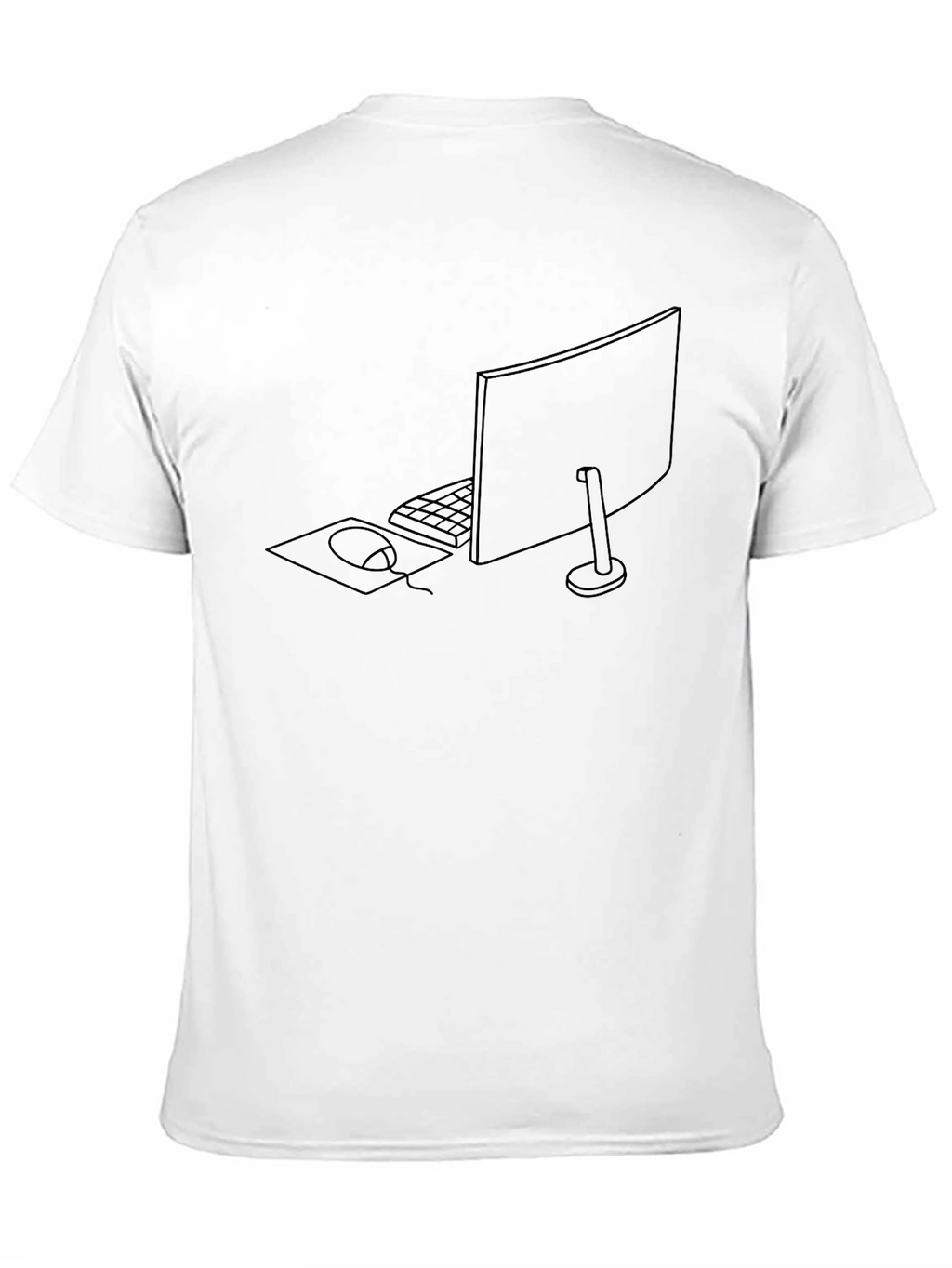 Minimalist Computer Setup Graphic Tee