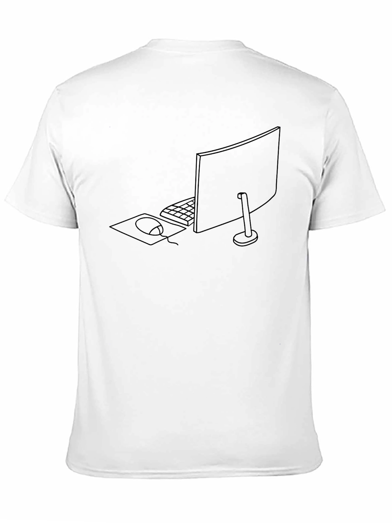 Minimalist Computer Setup Graphic Tee