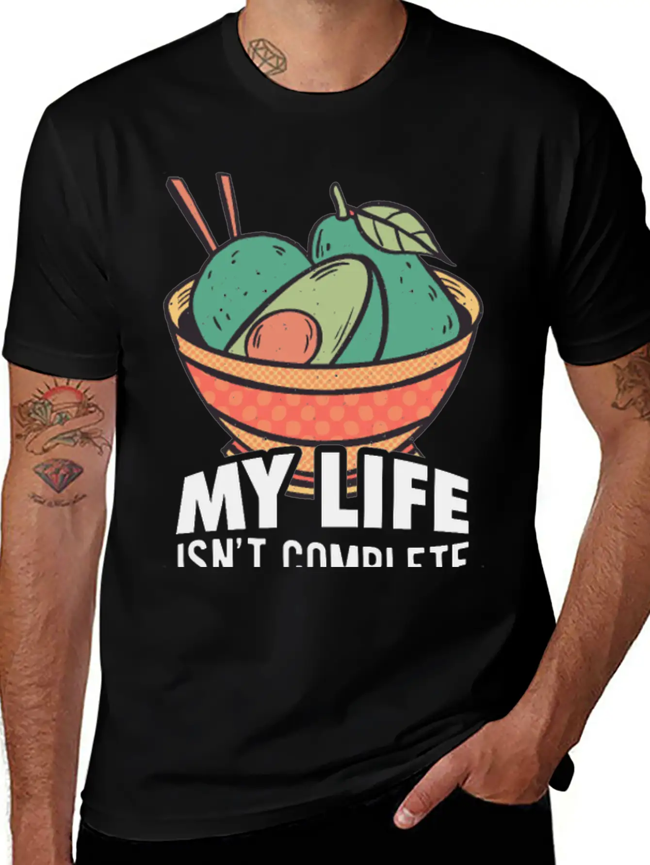 Avocados Vegan Healthy Organic Breathable Soft Cotton T-Shirt – Timeless Casual Look