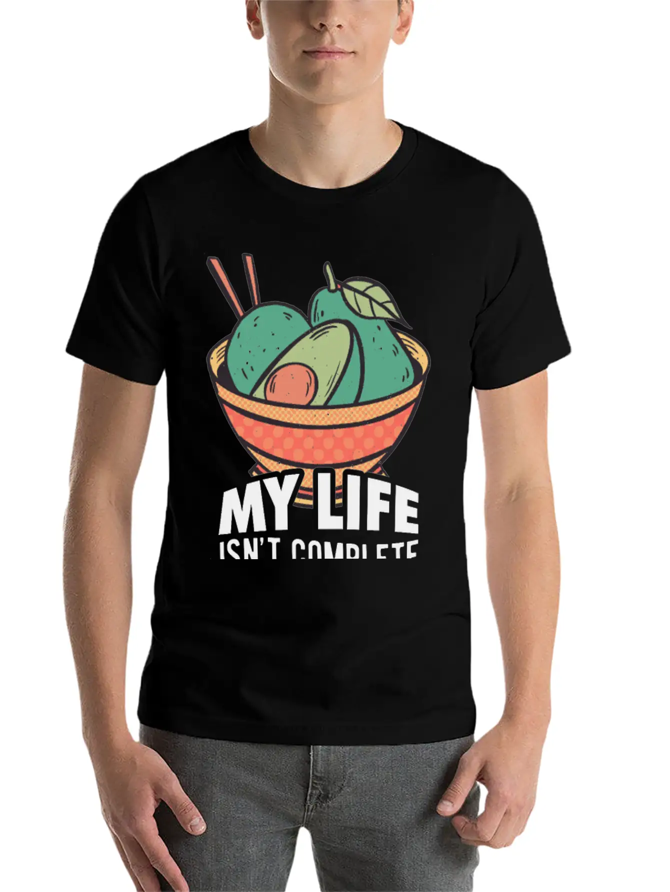 Avocados Vegan Healthy Organic Breathable Soft Cotton T-Shirt – Timeless Casual Look