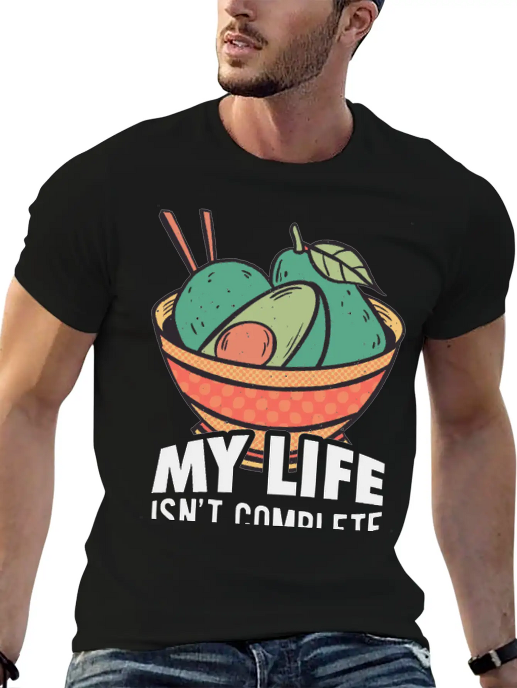 Avocados Vegan Healthy Organic Breathable Soft Cotton T-Shirt – Timeless Casual Look