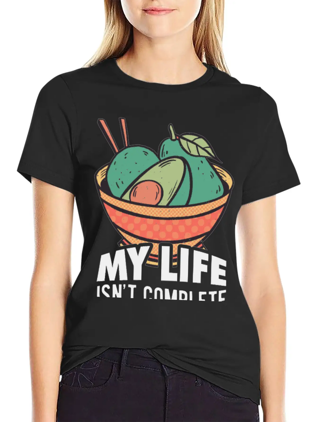 Avocados Vegan Healthy Organic Breathable Soft Cotton T-Shirt – Timeless Casual Look