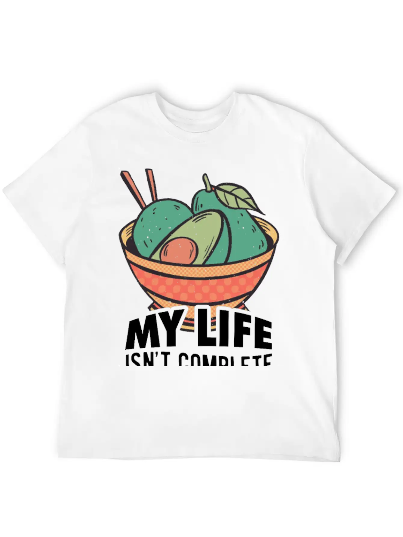 Avocados Vegan Healthy Organic Breathable Soft Cotton T-Shirt – Timeless Casual Look