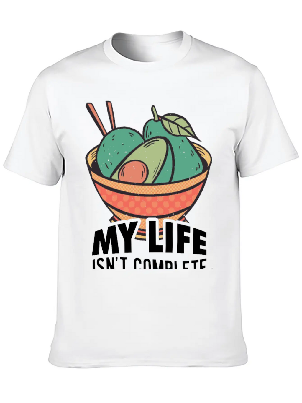 Avocados Vegan Healthy Organic Breathable Soft Cotton T-Shirt – Timeless Casual Look