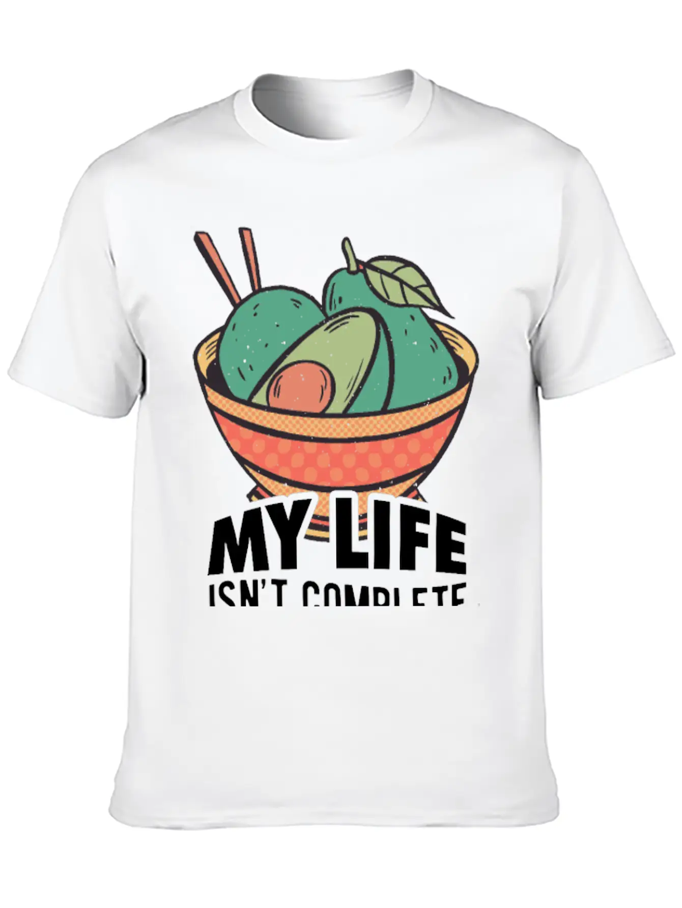 Avocados Vegan Healthy Organic Breathable Soft Cotton T-Shirt – Timeless Casual Look