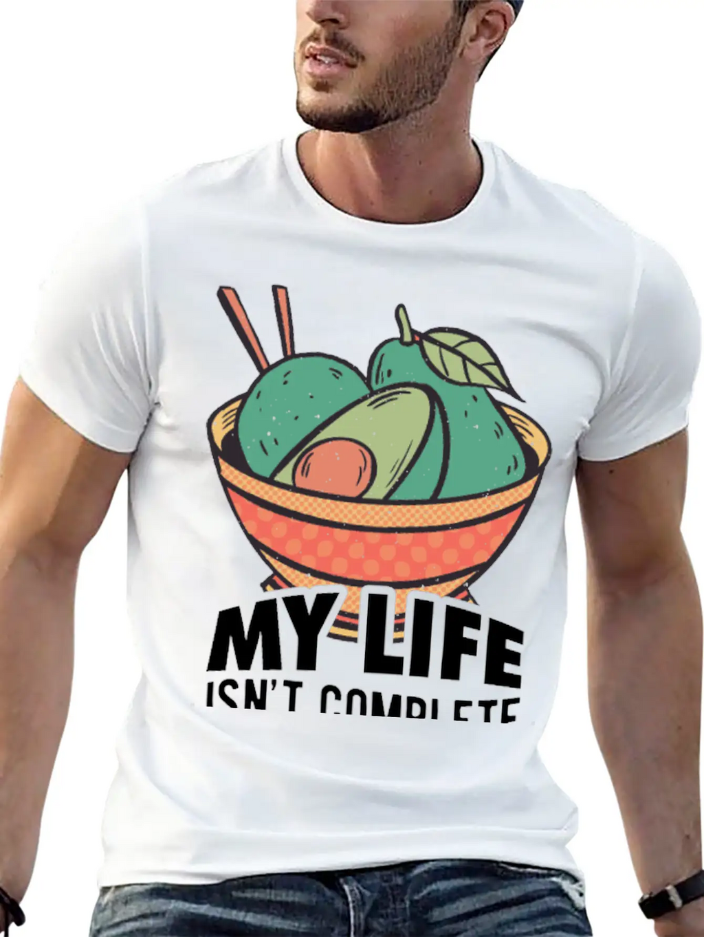 Avocados Vegan Healthy Organic Breathable Soft Cotton T-Shirt – Timeless Casual Look
