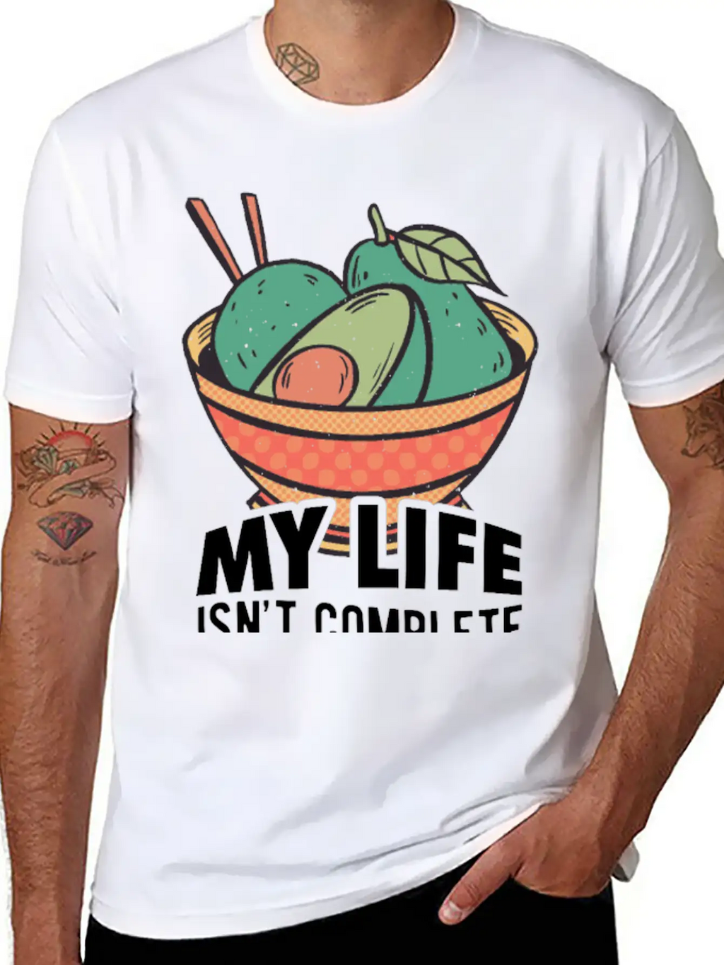Avocados Vegan Healthy Organic Breathable Soft Cotton T-Shirt – Timeless Casual Look