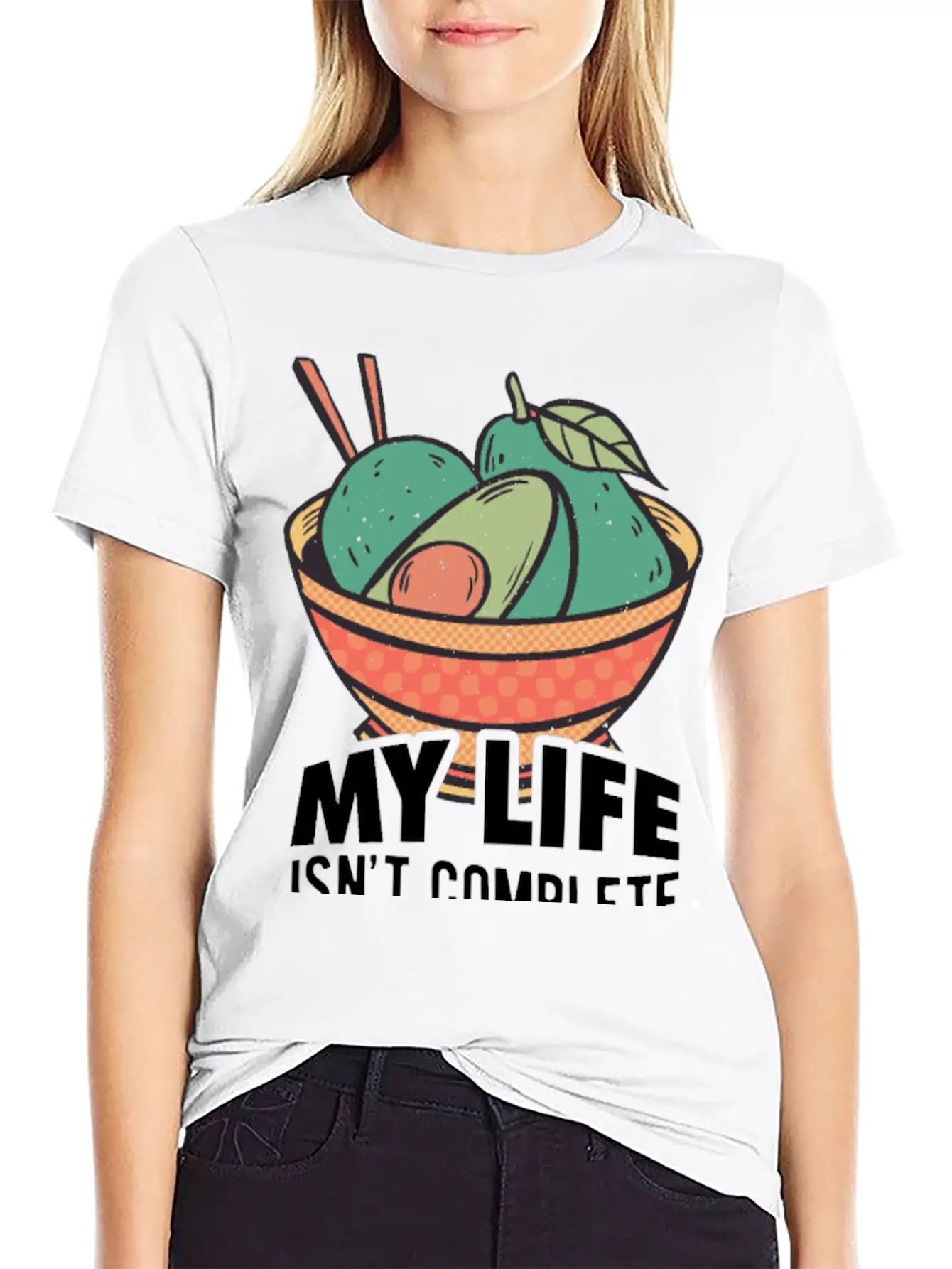 Avocados Vegan Healthy Organic Breathable Soft Cotton T-Shirt – Timeless Casual Look