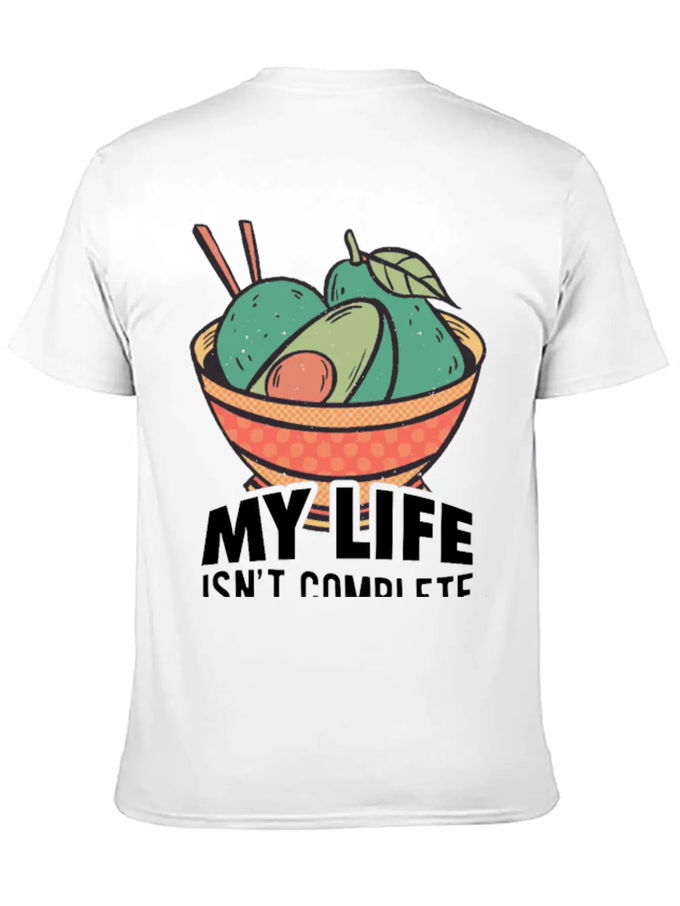 Avocados Vegan Healthy Organic Breathable Soft Cotton T-Shirt – Timeless Casual Look