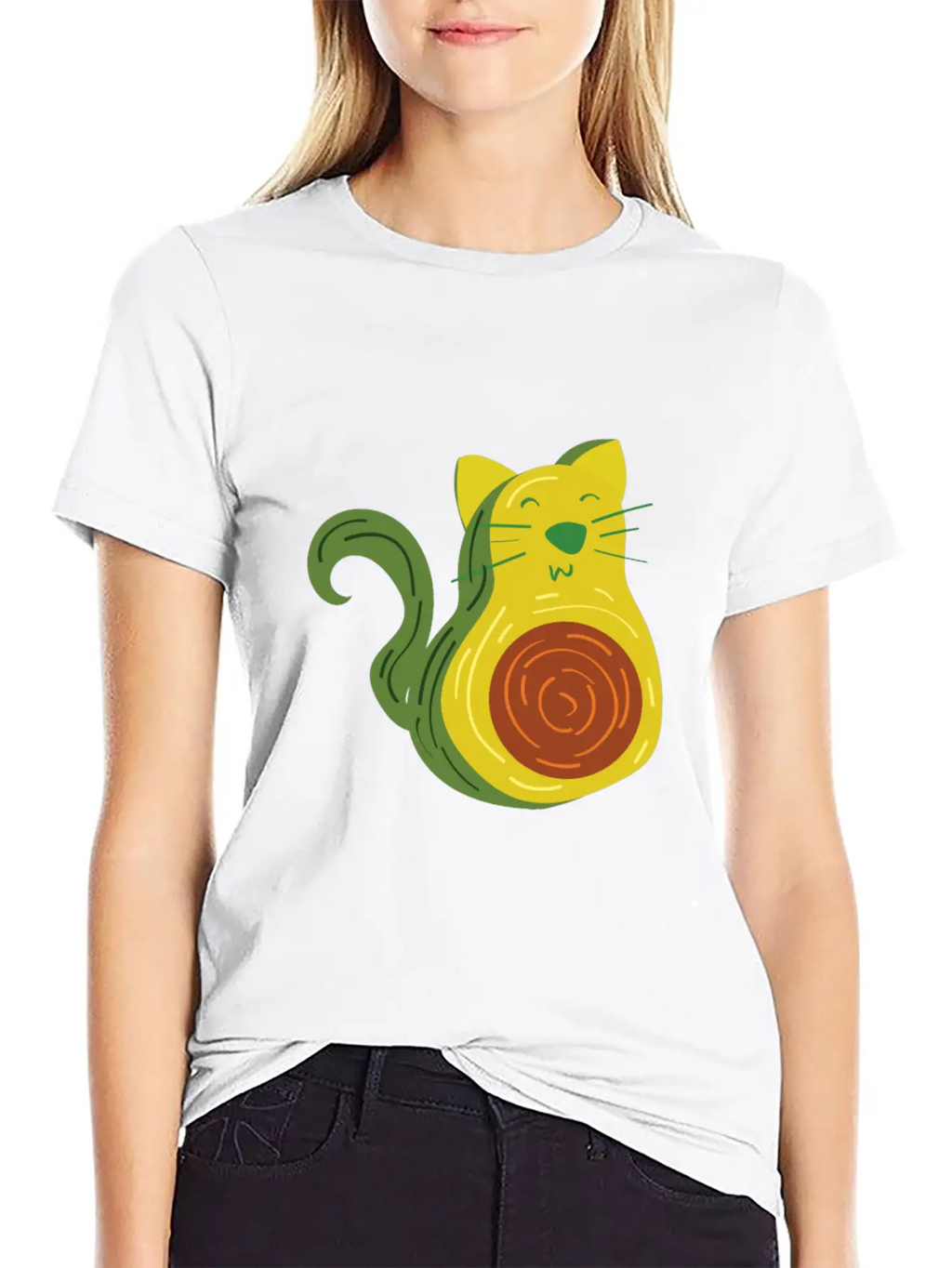 AvoCAT. A Gift Item For Cats & Avocado Lovers. Unisex Casual T-Shirt – Clean Design For Daily Comfort