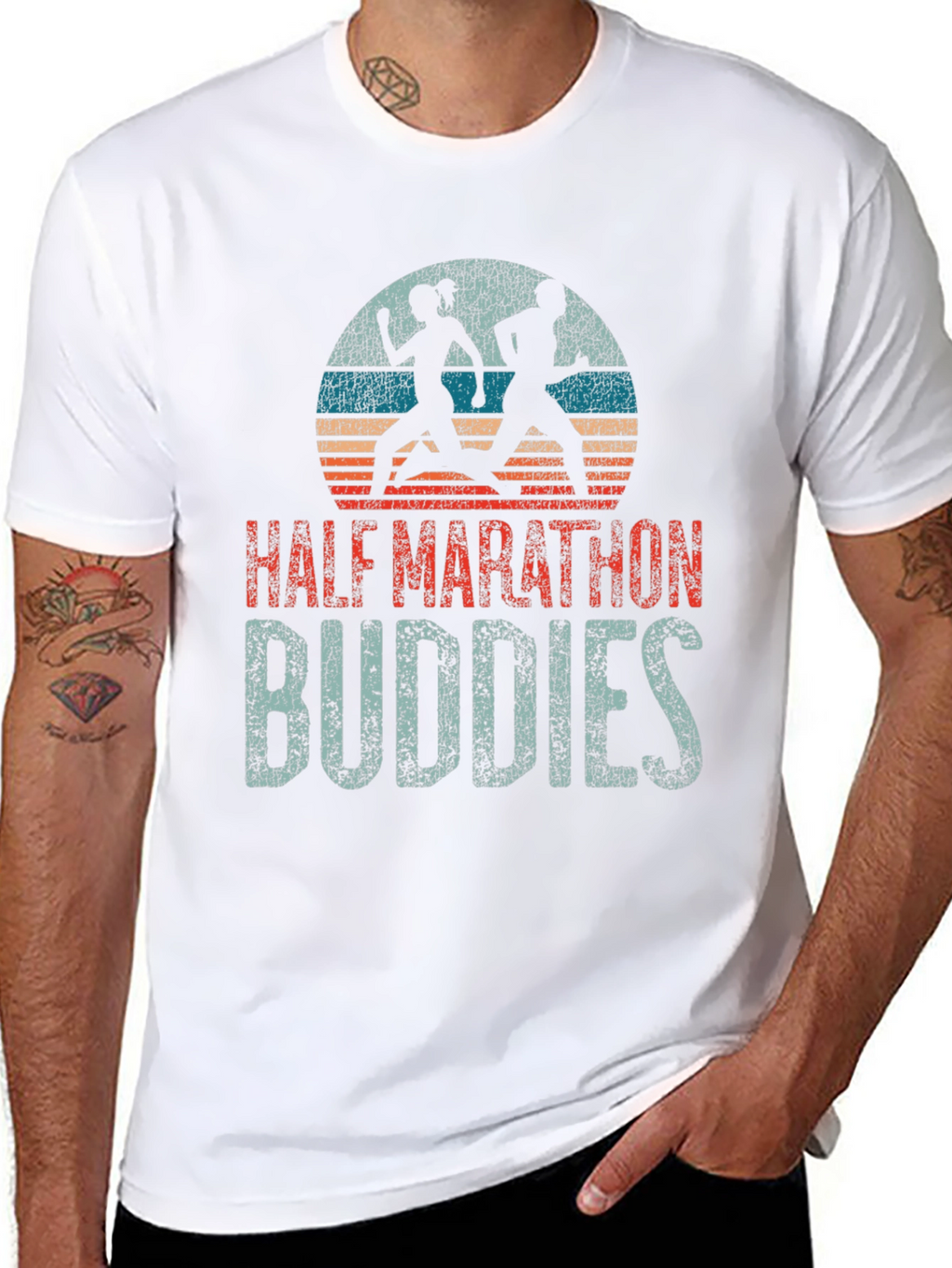 Half Marathon Buddies Graphic T-Shirt