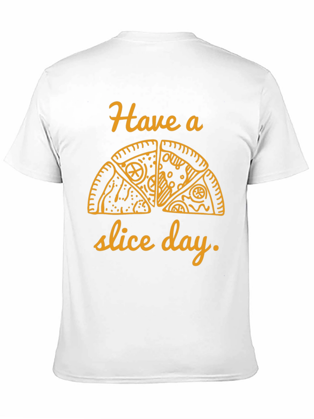 Pizza Slice Day Graphic Tee - Casual Black T-Shirt