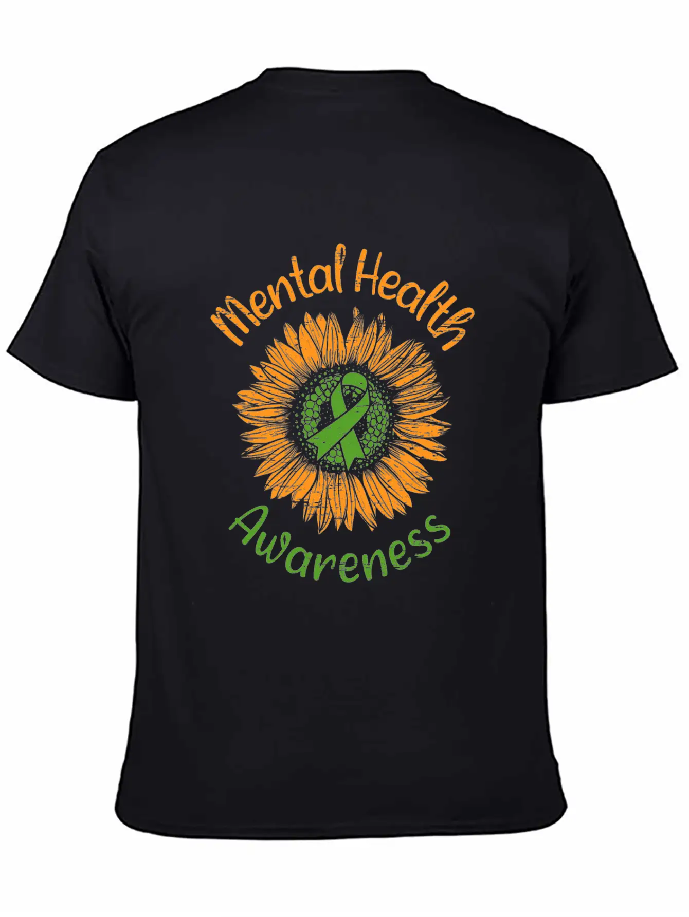 Awareness Sunflower Suicide Prevention Mental Breathable Soft Cotton T-Shirt – Timeless Casual Look