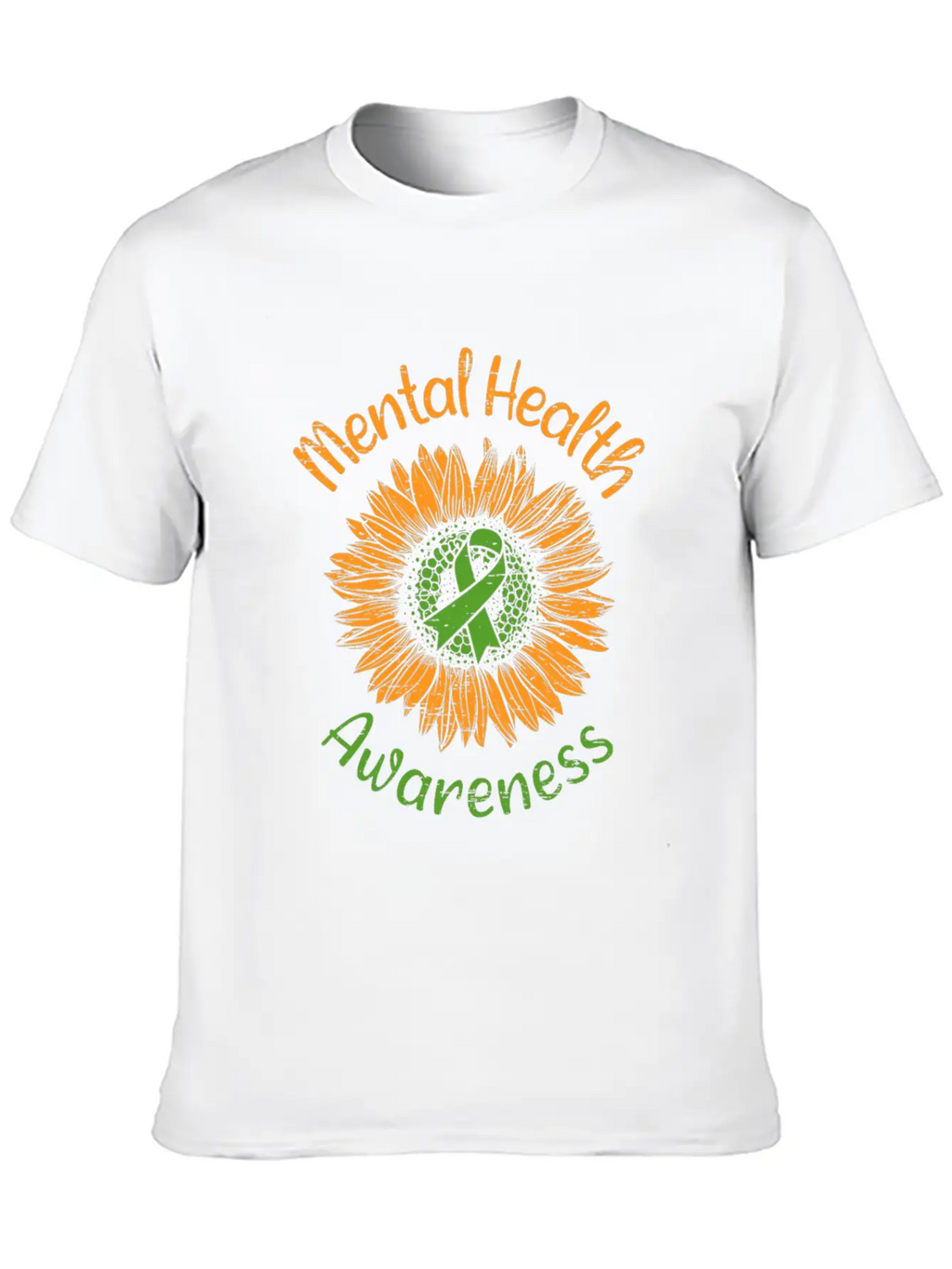 Awareness Sunflower Suicide Prevention Mental Breathable Soft Cotton T-Shirt – Timeless Casual Look