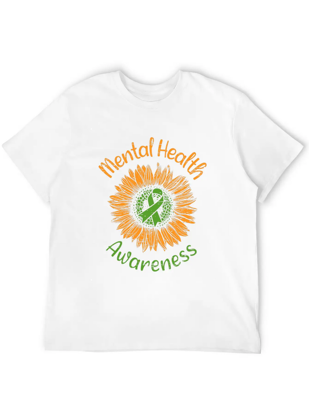 Awareness Sunflower Suicide Prevention Mental Breathable Soft Cotton T-Shirt – Timeless Casual Look