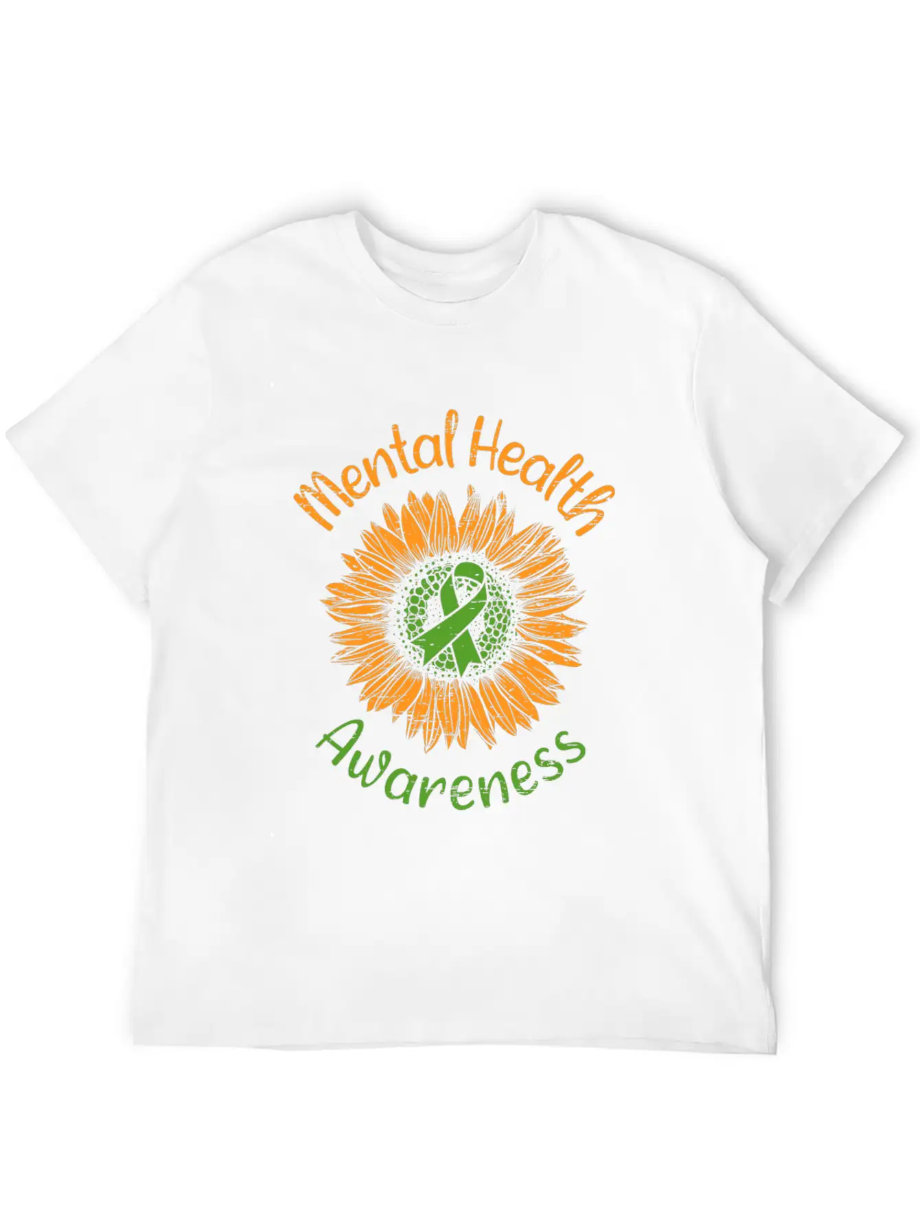 Awareness Sunflower Suicide Prevention Mental Breathable Soft Cotton T-Shirt – Timeless Casual Look