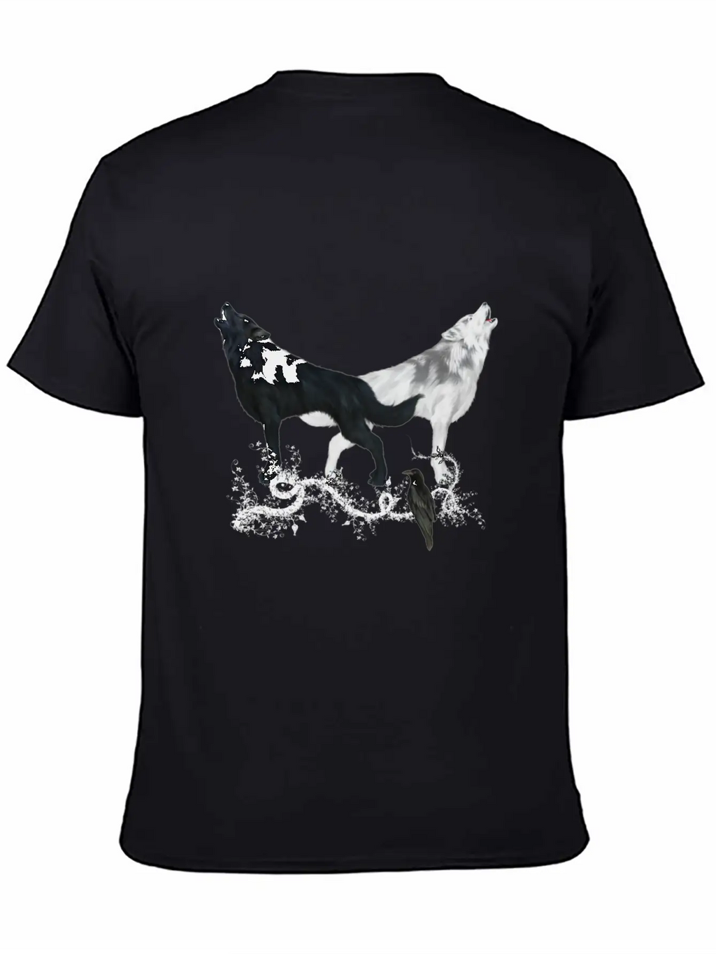 Awesome Black And White Wolf Stylish Everyday T-Shirt – Unisex Basic Cotton Tee