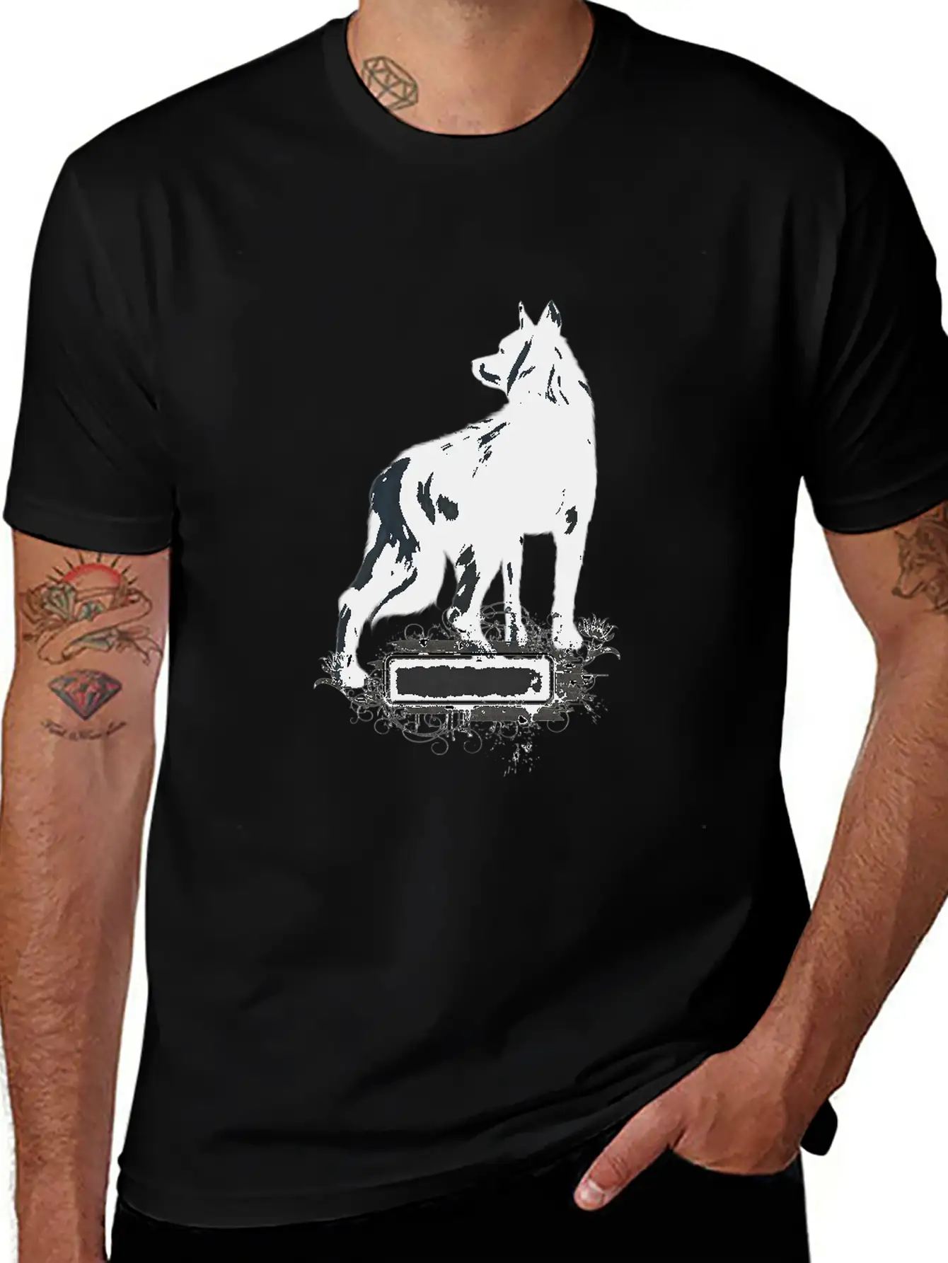 Awesome Black Wolf Unisex Casual T-Shirt – Clean Design For Daily Comfort