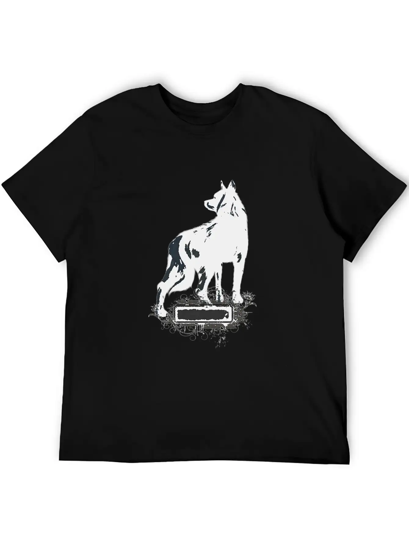 Awesome Black Wolf Unisex Casual T-Shirt – Clean Design For Daily Comfort