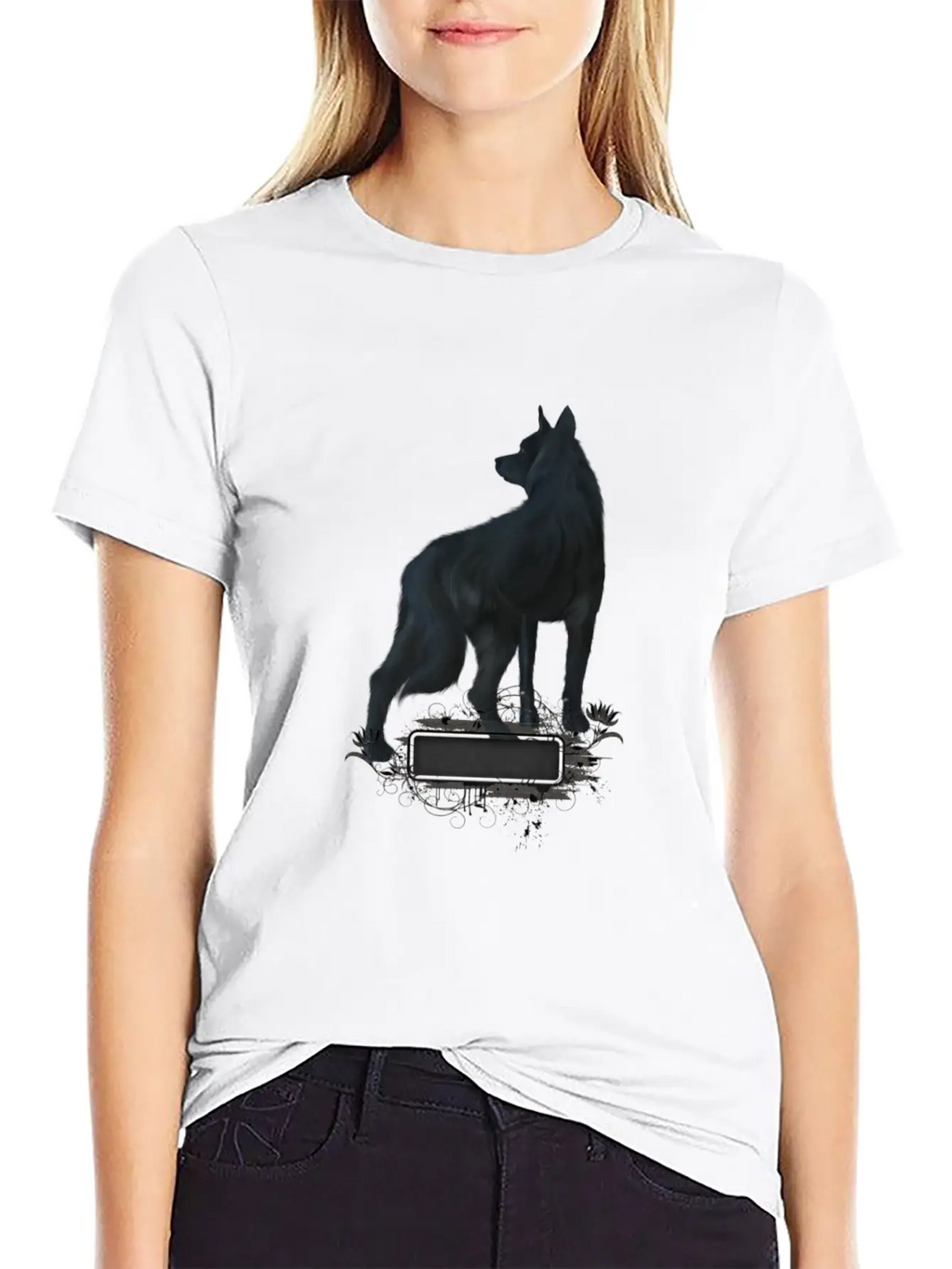 Awesome Black Wolf Unisex Casual T-Shirt – Clean Design For Daily Comfort