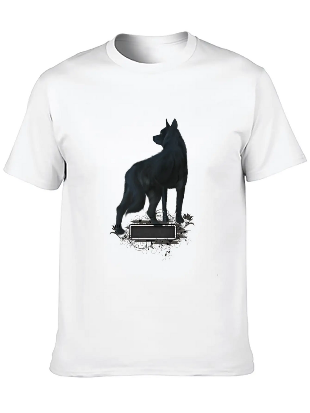 Awesome Black Wolf Unisex Casual T-Shirt – Clean Design For Daily Comfort