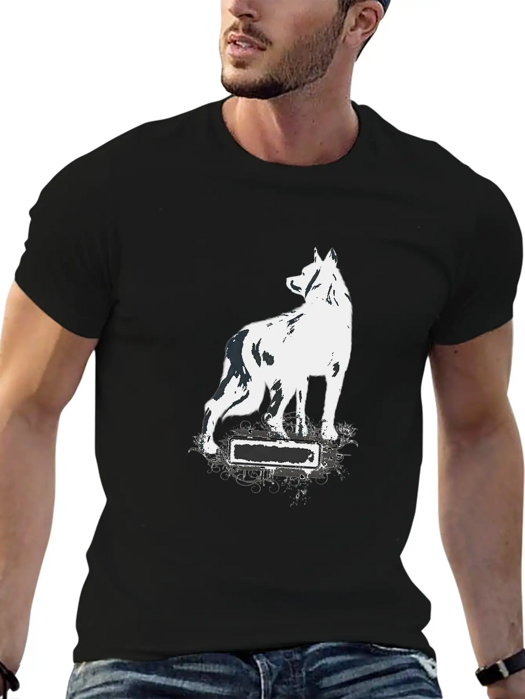 Awesome Black Wolf Unisex Casual T-Shirt – Clean Design For Daily Comfort