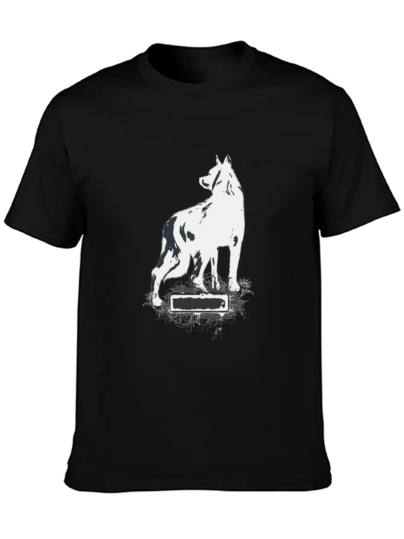 Awesome Black Wolf Unisex Casual T-Shirt – Clean Design For Daily Comfort