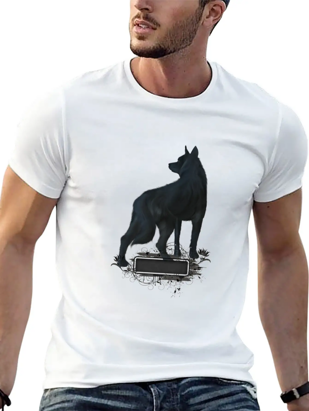 Awesome Black Wolf Unisex Casual T-Shirt – Clean Design For Daily Comfort