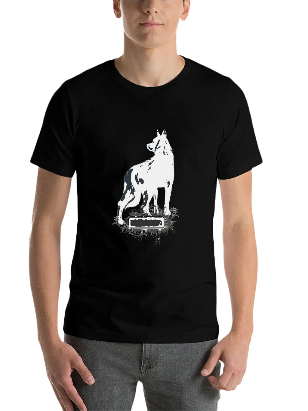 Awesome Black Wolf Unisex Casual T-Shirt – Clean Design For Daily Comfort