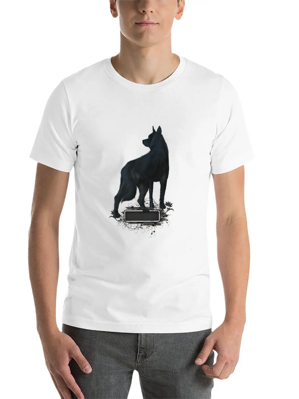 Awesome Black Wolf Unisex Casual T-Shirt – Clean Design For Daily Comfort