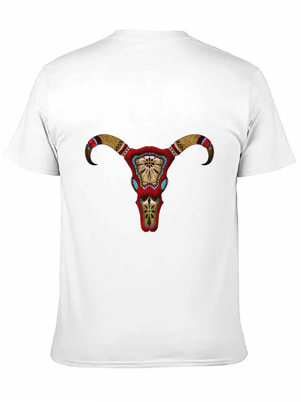 Awesome Mandala Skull Unisex Casual T-Shirt – Clean Design For Daily Comfort