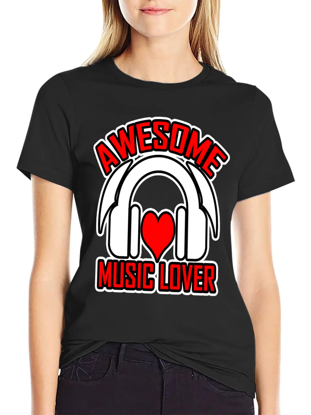 Awesome Music Lover 2 Unisex Short Sleeve Soft Cotton T-Shirt – Casual Everyday Wear