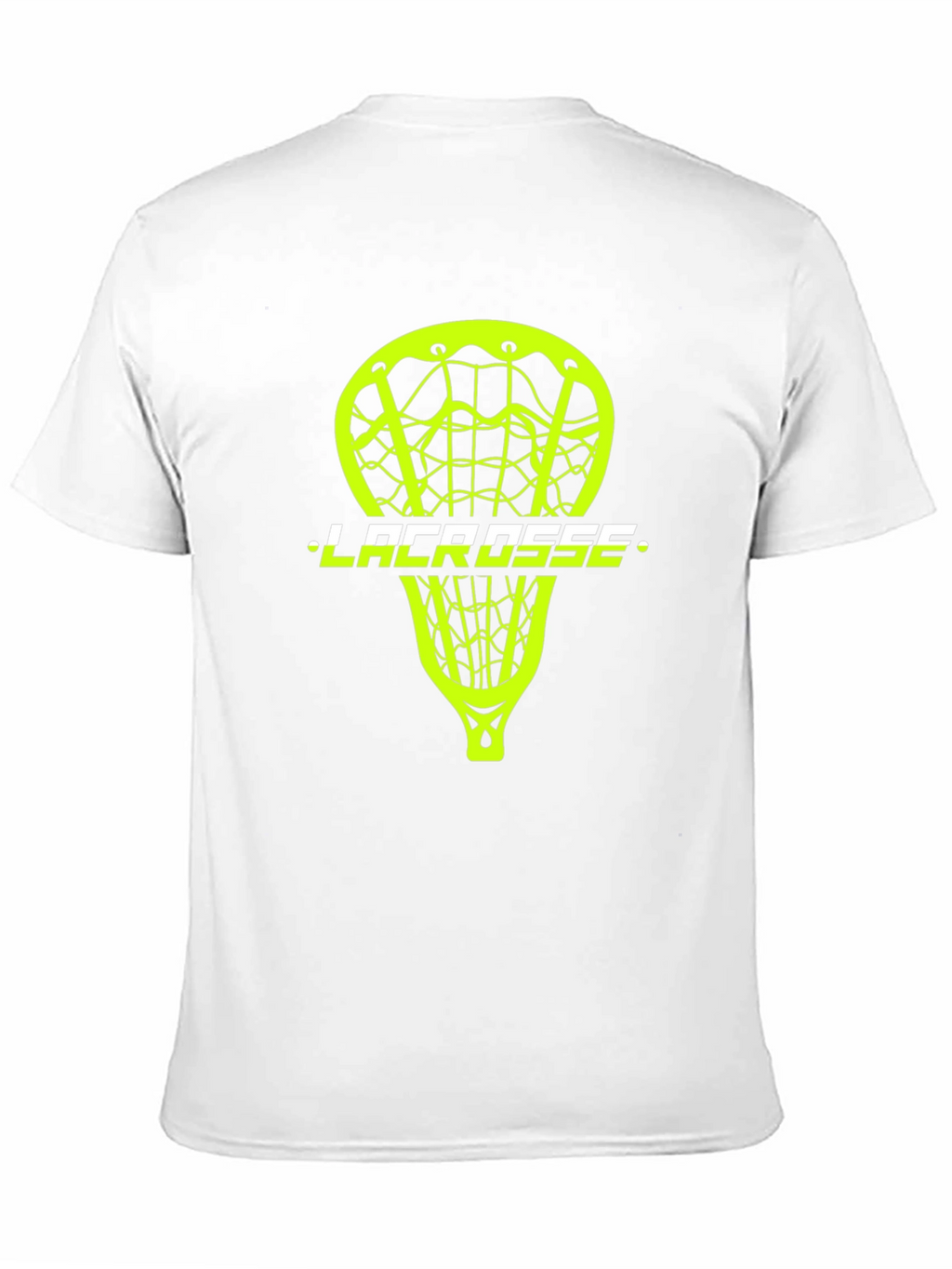 Lacrosse Stick Graphic Tee - Black Cotton T-Shirt
